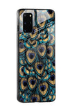 Peacock Feathers Glass case for Samsung Galaxy S20 Plus