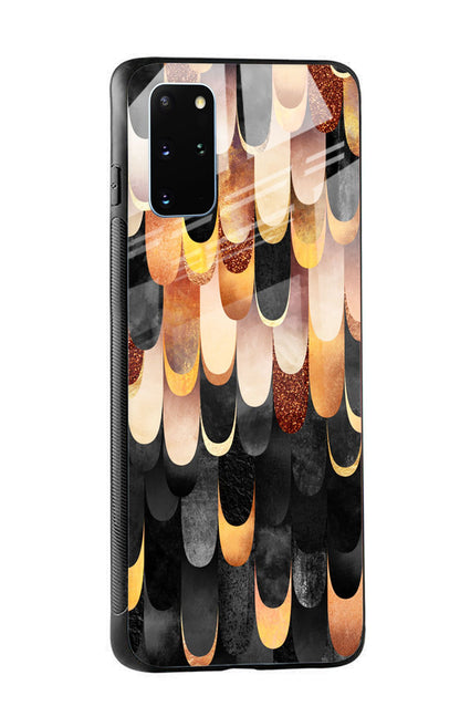 Bronze Abstract Glass Case for Samsung Galaxy S20 Plus