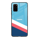 Pink & White Stripes Samsung Galaxy S20 Plus Glass Back Cover Online