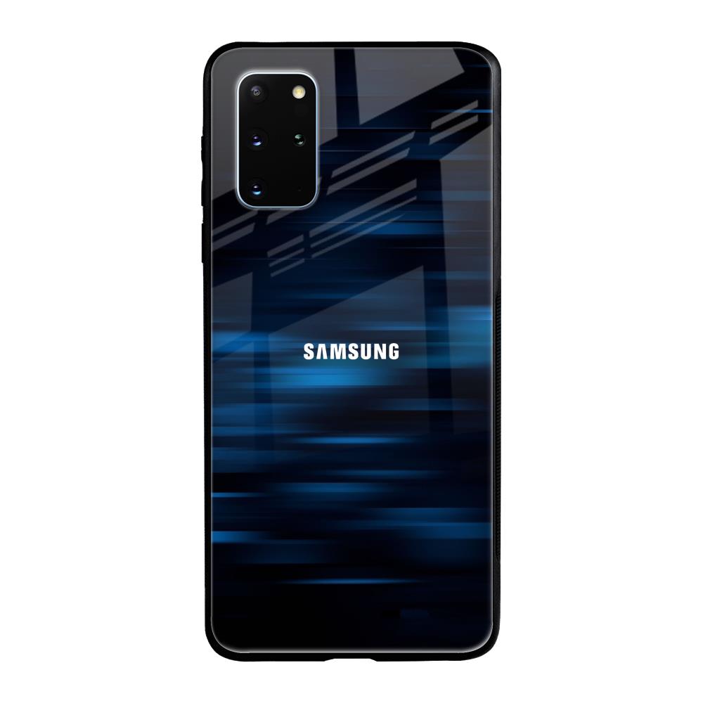 Blue Rough Abstract Samsung Galaxy S20 Plus Glass Back Cover Online