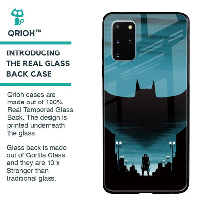 Cyan Bat Glass Case for Samsung Galaxy S20 Plus