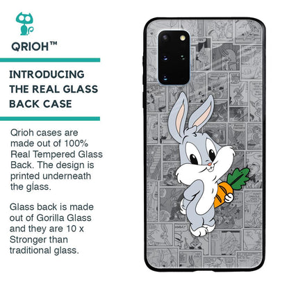 Cute Baby Bunny Glass Case for Samsung Galaxy S20 Plus
