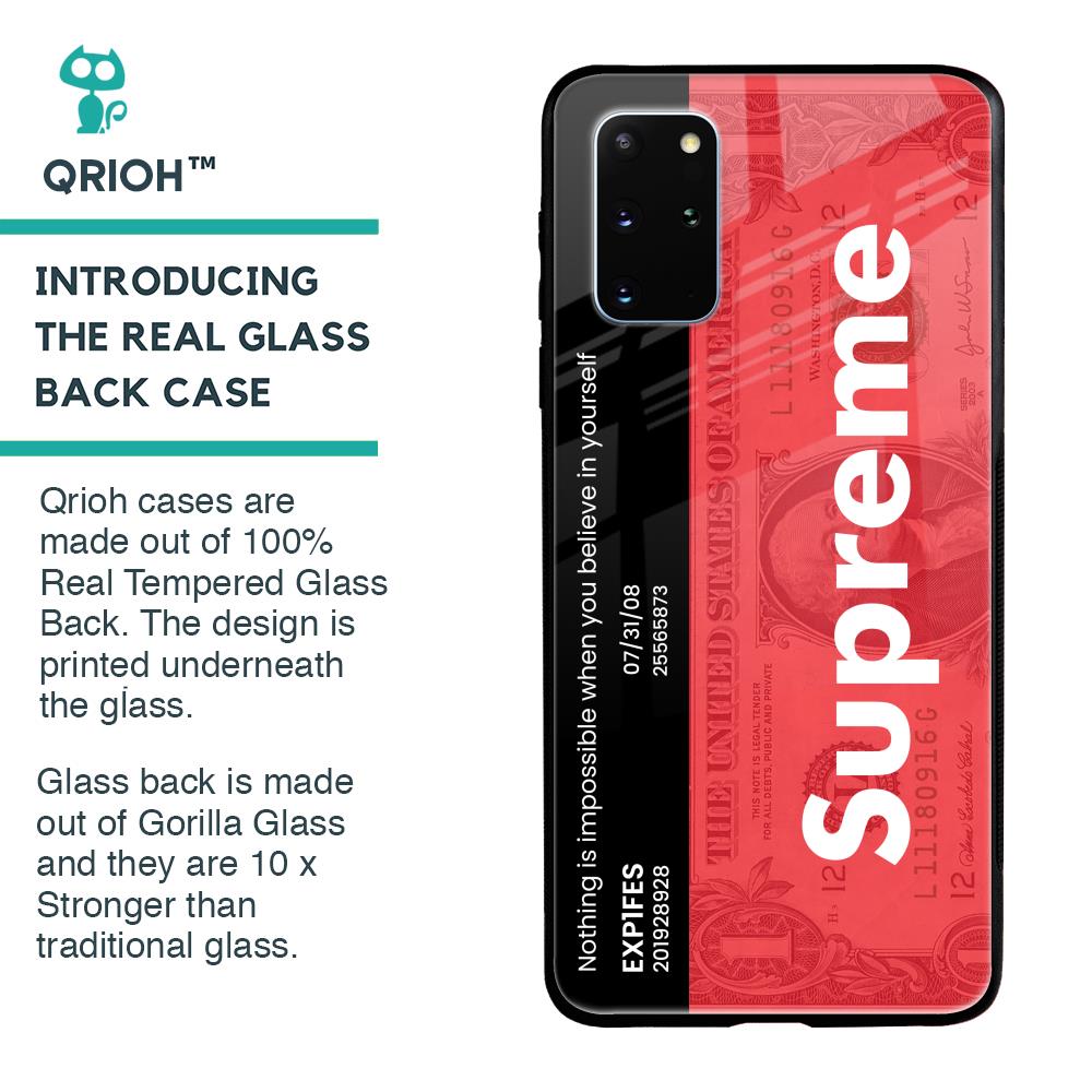 Supreme Ticket Glass Case for Samsung Galaxy S20 Plus