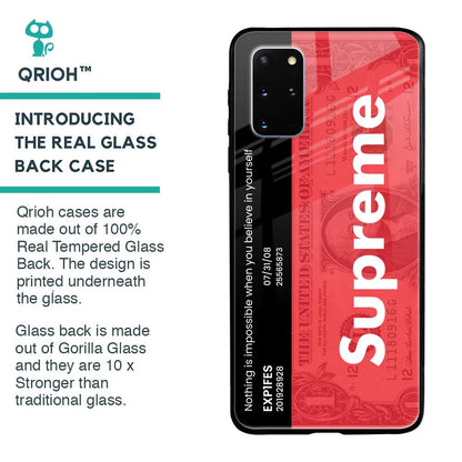 Supreme Ticket Glass Case for Samsung Galaxy S20 Plus