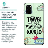 Travel Stamps Glass Case for Samsung Galaxy S20 Plus