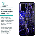 Techno Color Pattern Glass Case For Samsung Galaxy S20 Plus