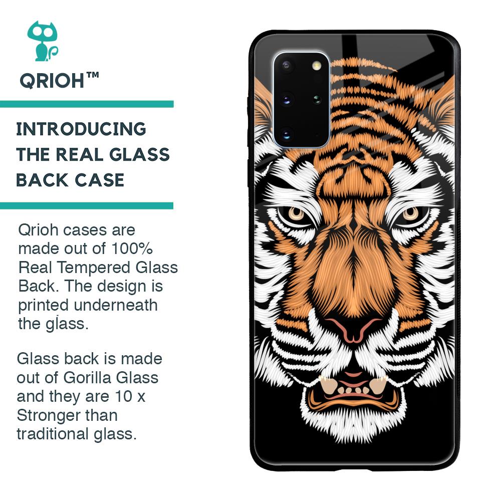 Angry Tiger Glass Case For Samsung Galaxy S20 Plus