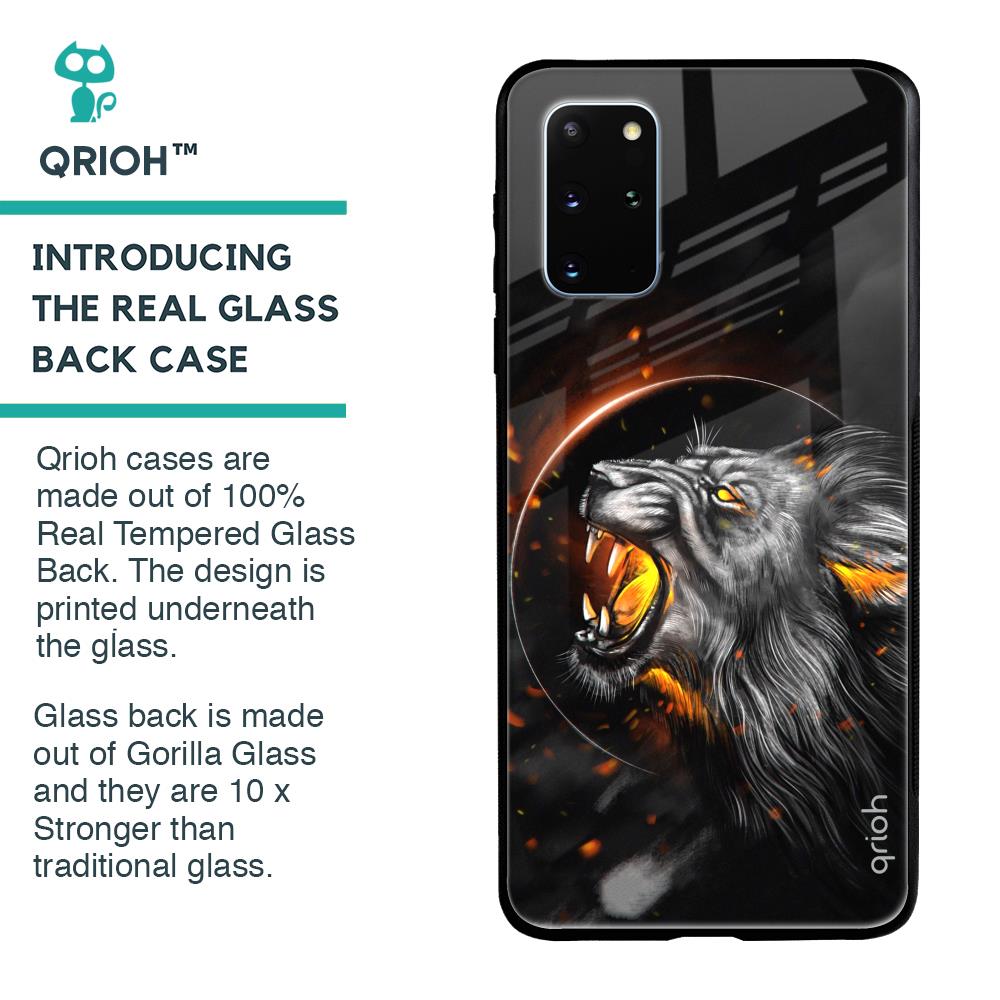 Aggressive Lion Glass Case for Samsung Galaxy S20 Plus