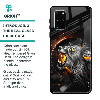 Aggressive Lion Glass Case for Samsung Galaxy S20 Plus