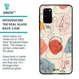 Abstract Faces Glass Case for Samsung Galaxy S20 Plus