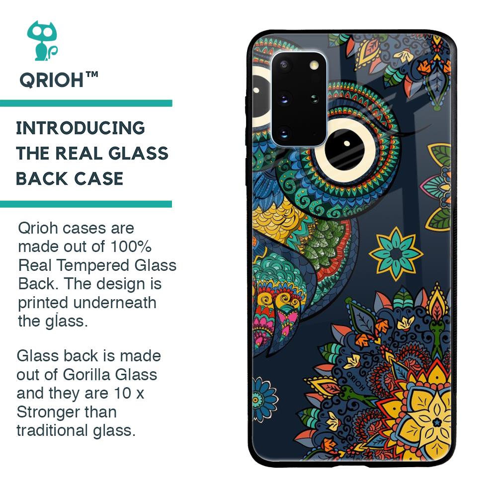 Owl Art Glass Case for Samsung Galaxy S20 Plus