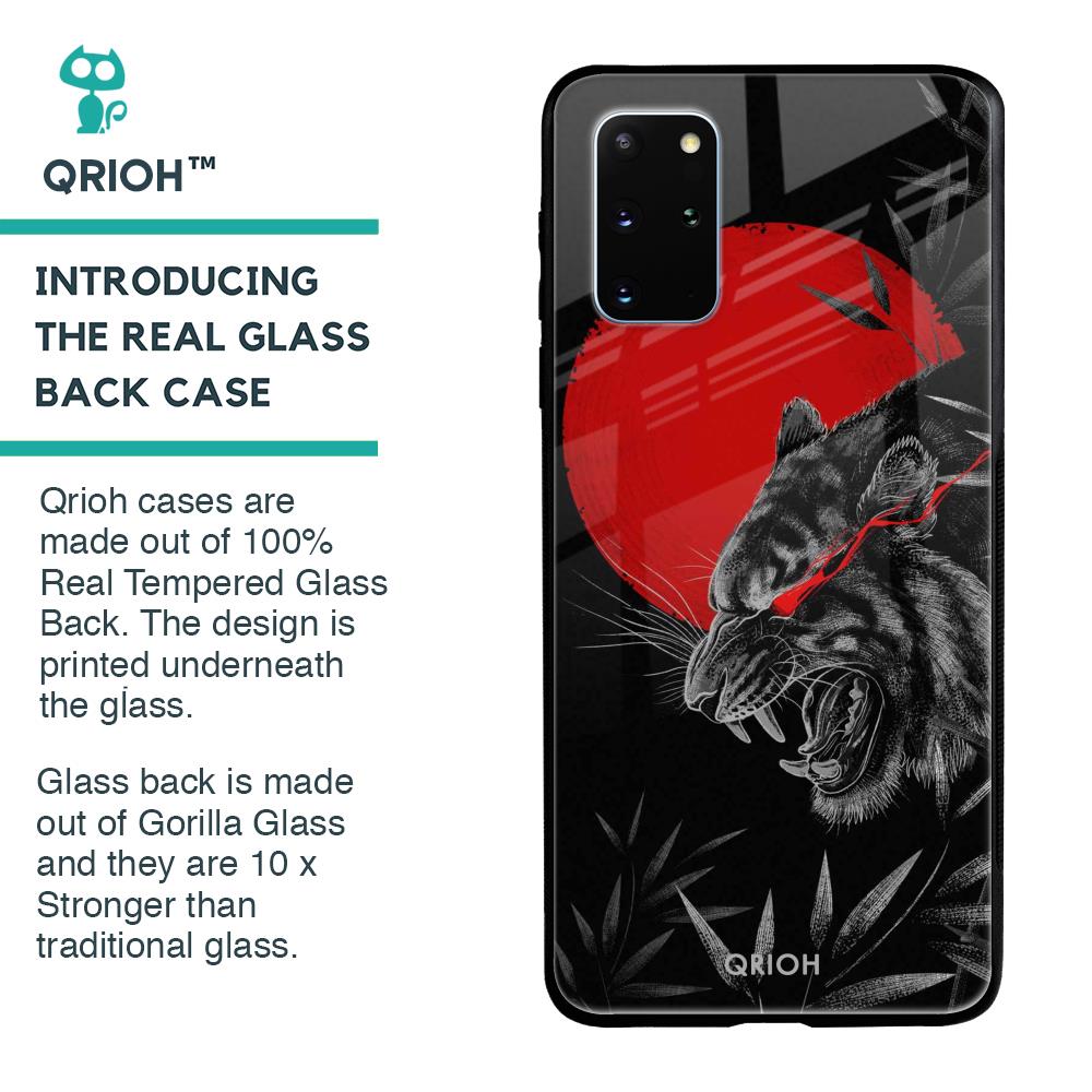 Red Moon Tiger Glass Case for Samsung Galaxy S20 Plus