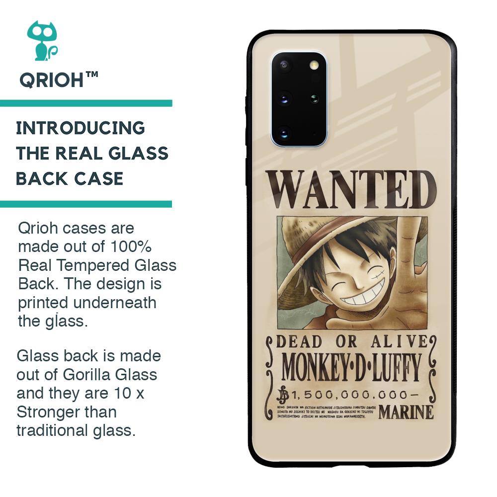 Luffy Wanted Glass Case for Samsung Galaxy S20 Plus