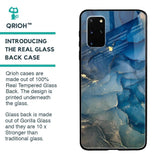 Blue Cool Marble Glass Case for Samsung Galaxy S20 Plus