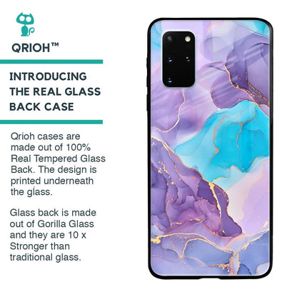 Alcohol ink Marble Glass Case for Samsung Galaxy S20 Plus