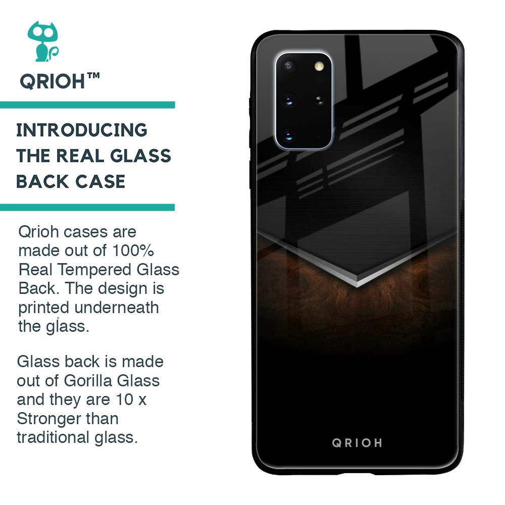 Dark Walnut Glass Case for Samsung Galaxy S20 Plus
