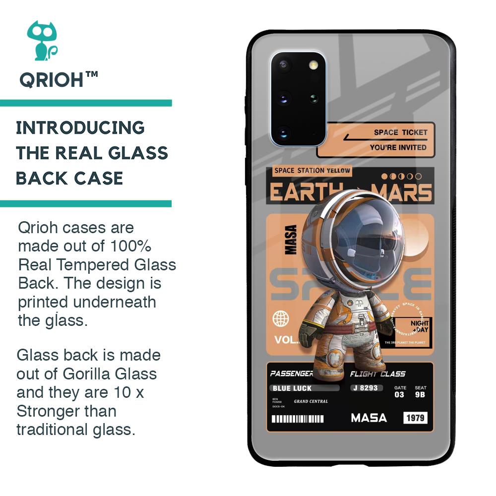 Space Ticket Glass Case for Samsung Galaxy S20 Plus