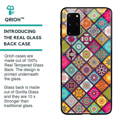 Multicolor Mandala Glass Case for Samsung Galaxy S20 Plus