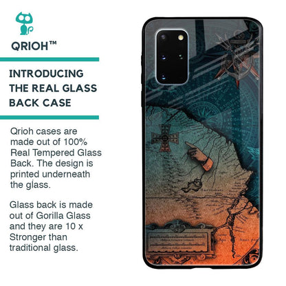 Geographical Map Glass Case for Samsung Galaxy S20 Plus