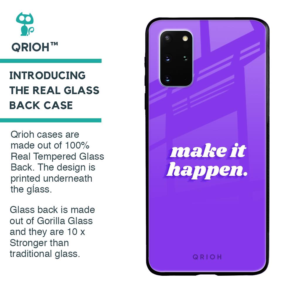Make it Happen Glass Case for Samsung Galaxy S20 Plus