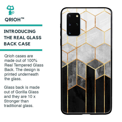 Tricolor Pattern Glass Case for Samsung Galaxy S20 Plus