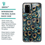 Peacock Feathers Glass case for Samsung Galaxy S20 Plus