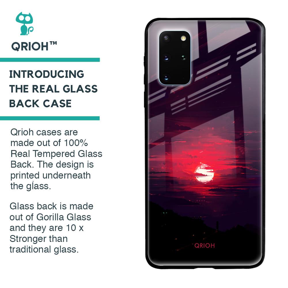 Morning Red Sky Glass Case For Samsung Galaxy S20 Plus