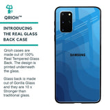 Blue Wave Abstract Glass Case for Samsung Galaxy S20 Plus