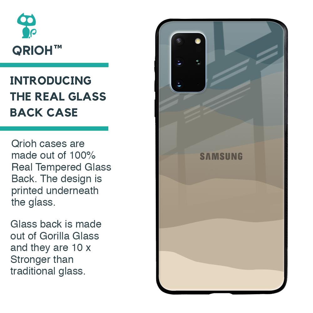 Abstract Mountain Pattern Glass Case for Samsung Galaxy S20 Plus