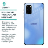 Vibrant Blue Texture Glass Case for Samsung Galaxy S20 Plus