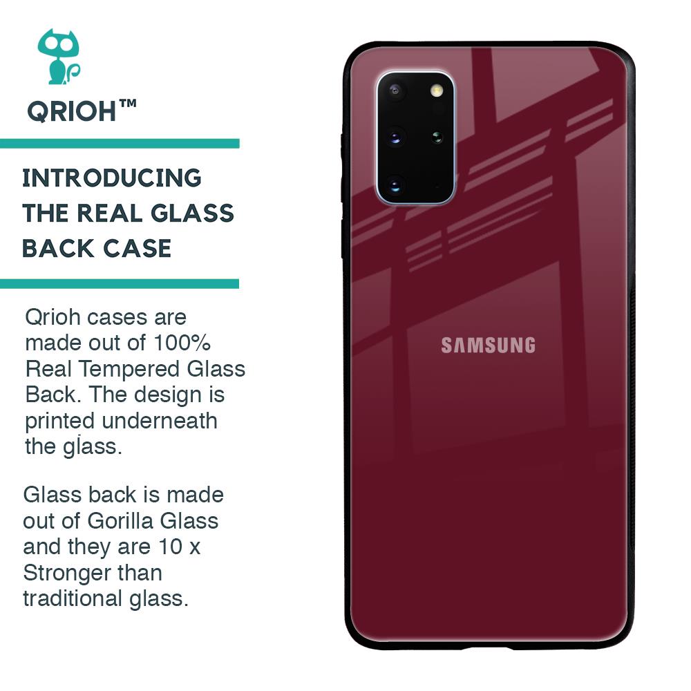 Classic Burgundy Glass Case for Samsung Galaxy S20 Plus
