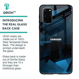Polygonal Blue Box Glass Case For Samsung Galaxy S20 Plus