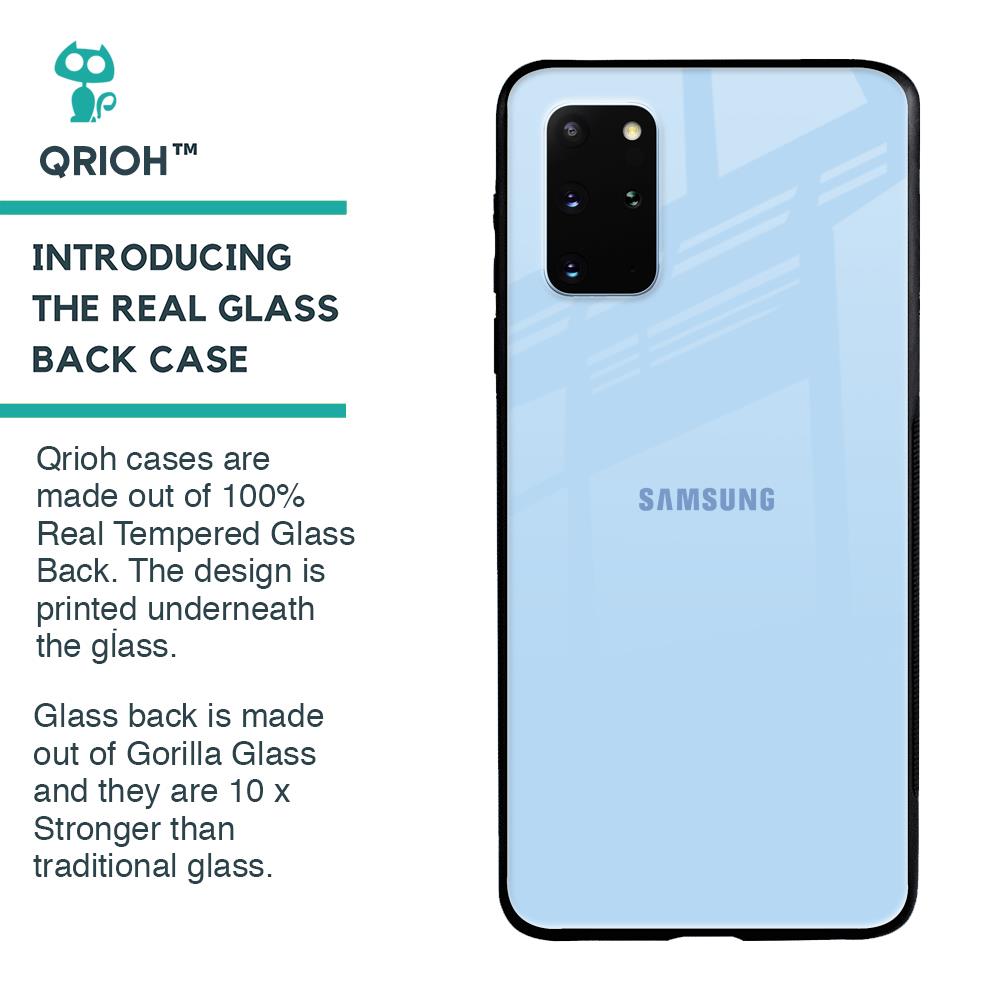 Pastel Sky Blue Glass Case for Samsung Galaxy S20 Plus