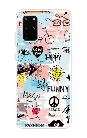 Happy Doodle Samsung Galaxy S20 Plus Back Cover