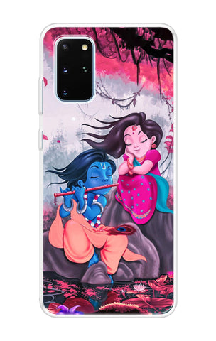 Radha Krishna Art Samsung Galaxy S20 Plus Back Cover