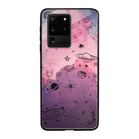 Space Doodles Samsung Galaxy S20 Ultra Glass Back Cover Online