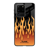 Fire Flame Samsung Galaxy S20 Ultra Glass Back Cover Online