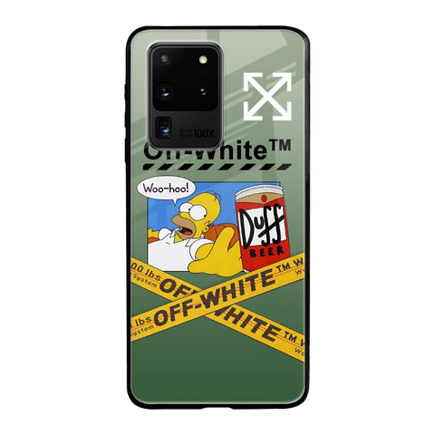 Duff Beer Samsung Galaxy S20 Ultra Glass Back Cover Online