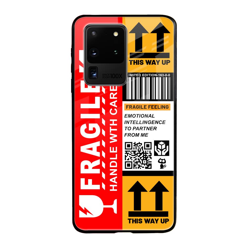 Handle With Care Samsung Galaxy S20 Ultra Glass Back Cover Online