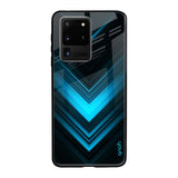 Vertical Blue Arrow Samsung Galaxy S20 Ultra Glass Back Cover Online