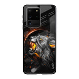 Aggressive Lion Samsung Galaxy S20 Ultra Glass Back Cover Online