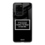 Dope In Life Samsung Galaxy S20 Ultra Glass Back Cover Online