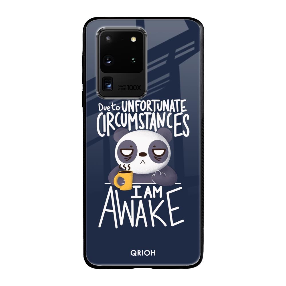 Struggling Panda Samsung Galaxy S20 Ultra Glass Back Cover Online
