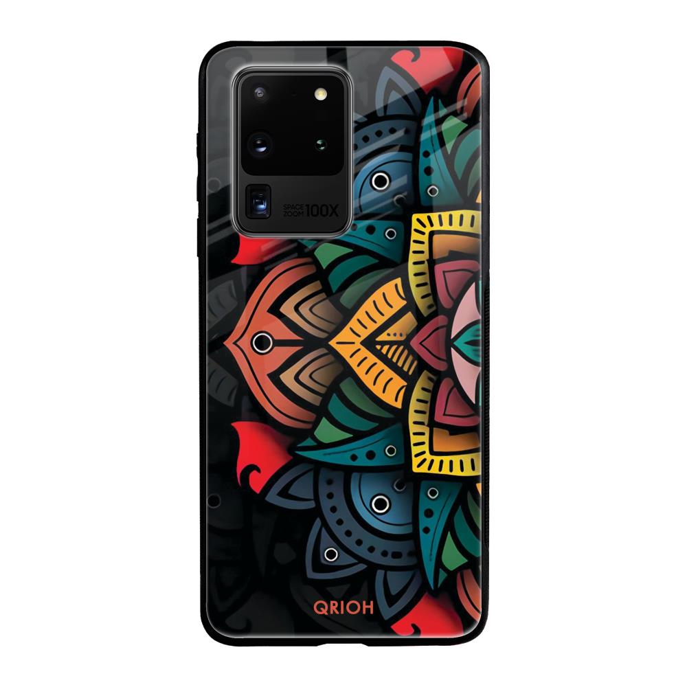 Retro Gorgeous Flower Samsung Galaxy S20 Ultra Glass Back Cover Online