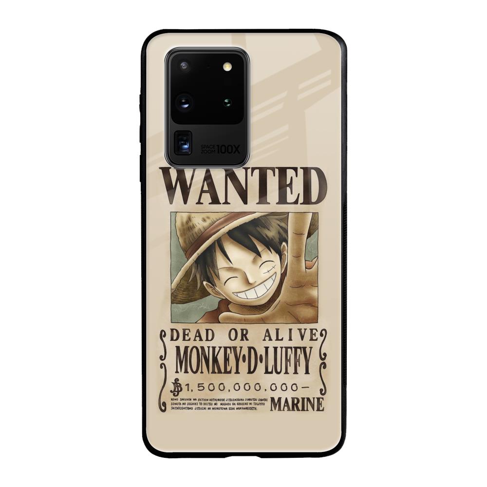 Luffy Wanted Samsung Galaxy S20 Ultra Glass Back Cover Online