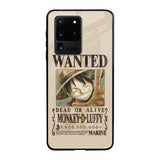 Luffy Wanted Samsung Galaxy S20 Ultra Glass Back Cover Online