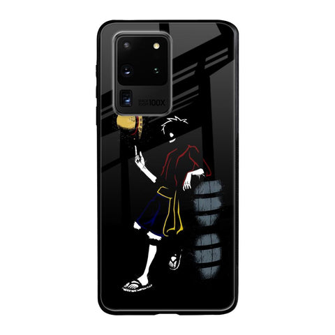 Luffy Line Art Samsung Galaxy S20 Ultra Glass Back Cover Online