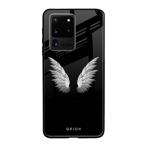 White Angel Wings Samsung Galaxy S20 Ultra Glass Back Cover Online