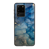 Blue Cool Marble Samsung Galaxy S20 Ultra Glass Back Cover Online