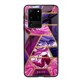 Electroplated Geometric Marble Samsung Galaxy S20 Ultra Glass Back Cover Online